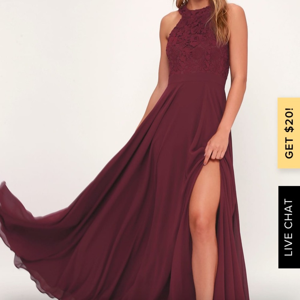 Lulus Picture Perfect Maxi Dress XS